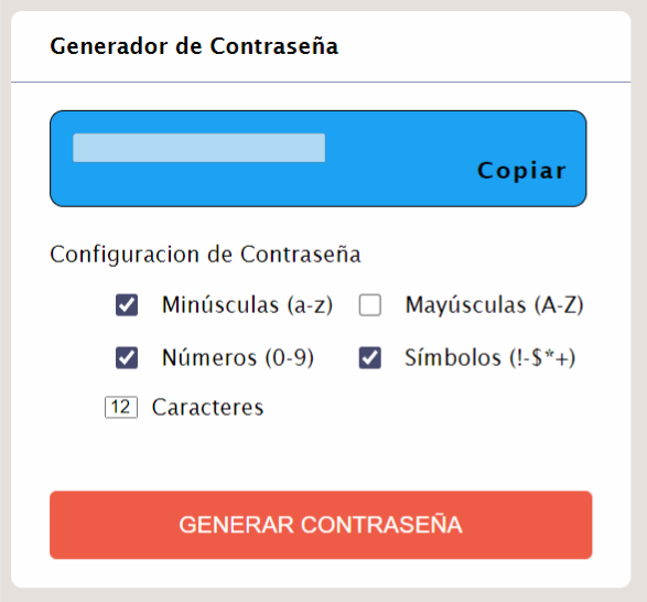 generador de contraseñas